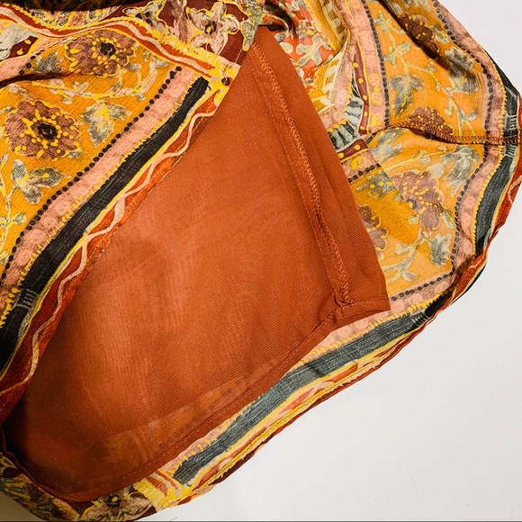 Zara NWOT balloon sleeve oriental print midi dress - Picture 11 of 11